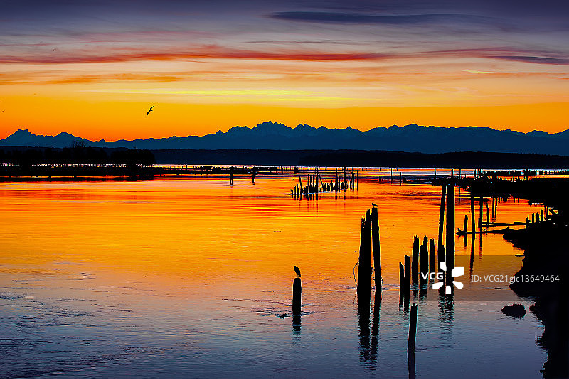 奥林匹克山日出图片素材