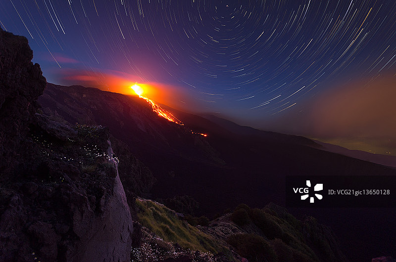 埃特纳火山之夜#4图片素材