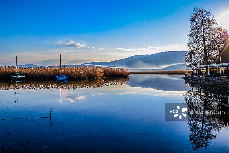 斯特鲁加湖图片素材