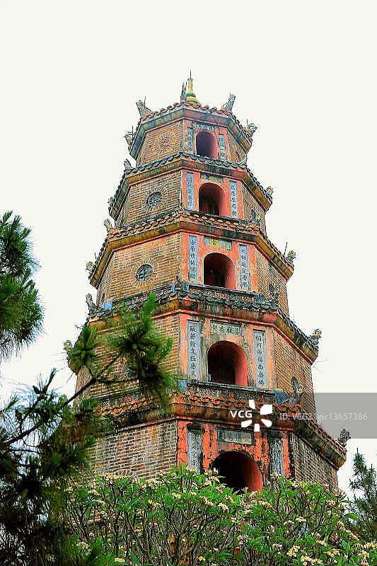 天姥寺塔图片素材