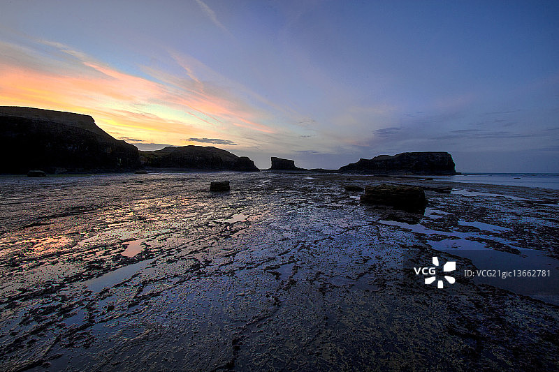 索尔特威克湾的日落图片素材
