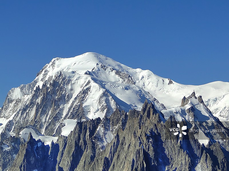 南针峰，勃朗峰图片素材