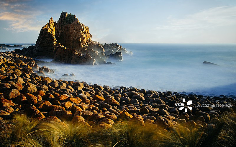 澳大利亚菲利普岛的尖峰石阵图片素材