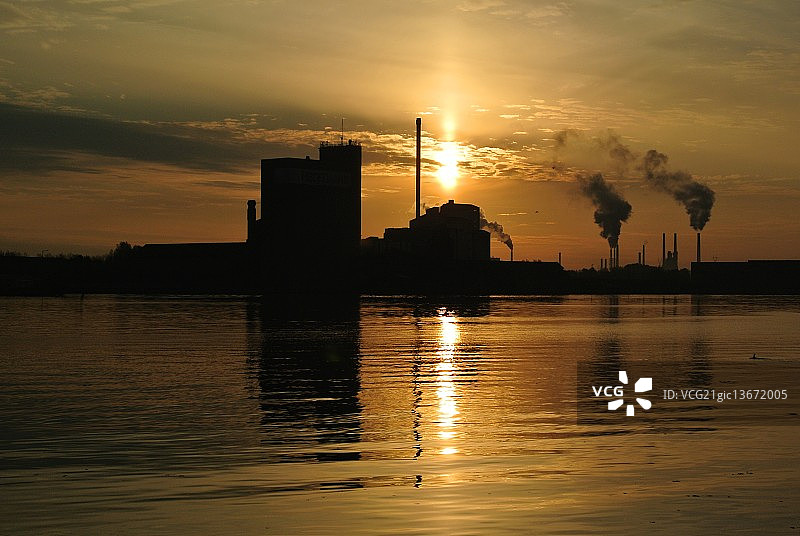 奥尔堡港口的清晨图片素材