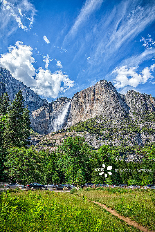 优胜美地瀑布图片素材