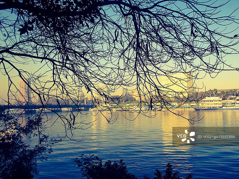 开罗与尼罗河图片素材