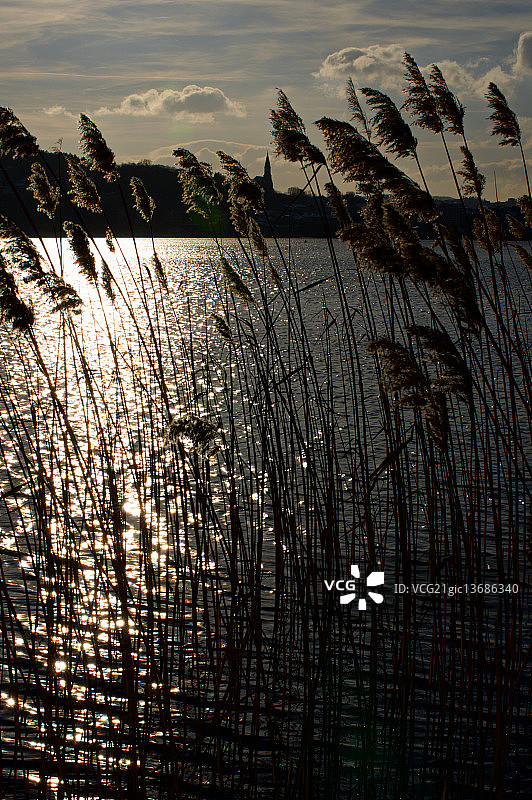 安纳西的夕阳图片素材