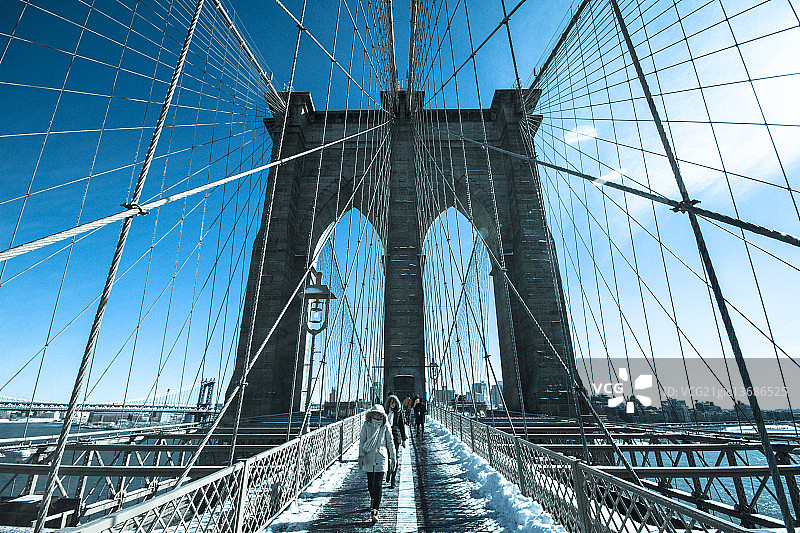 纽约布鲁克林蓝色图片素材