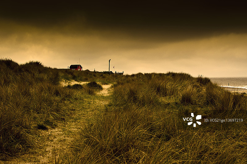 救生艇屋图片素材