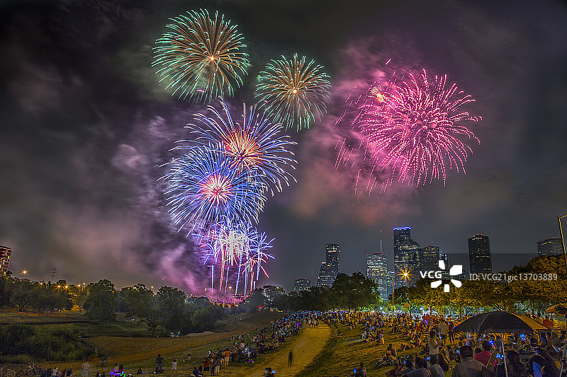 休斯顿7月4日图片素材