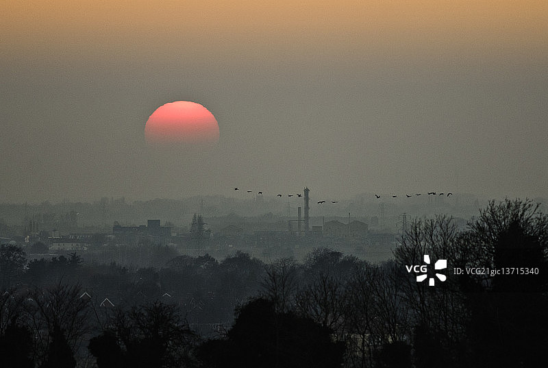 金斯林日落图片素材