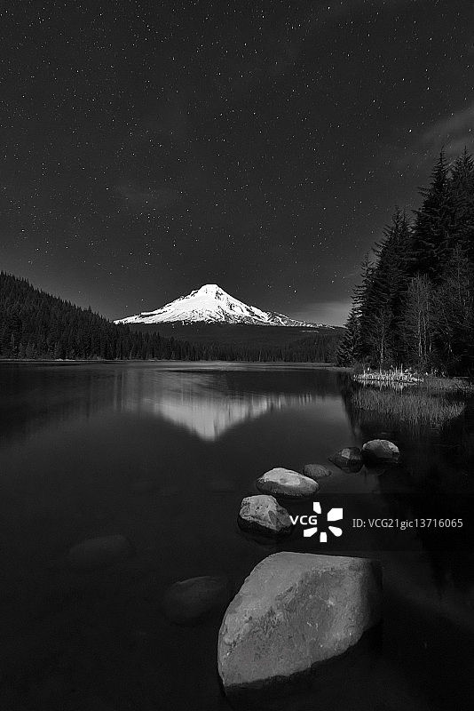 晚安胡德山图片素材