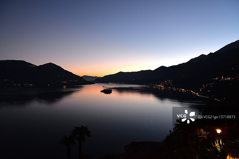 马焦雷湖图片素材