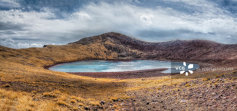 火山口湖图片素材
