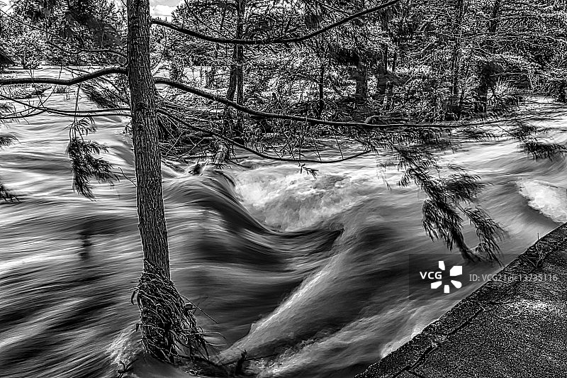 湍急的河流图片素材