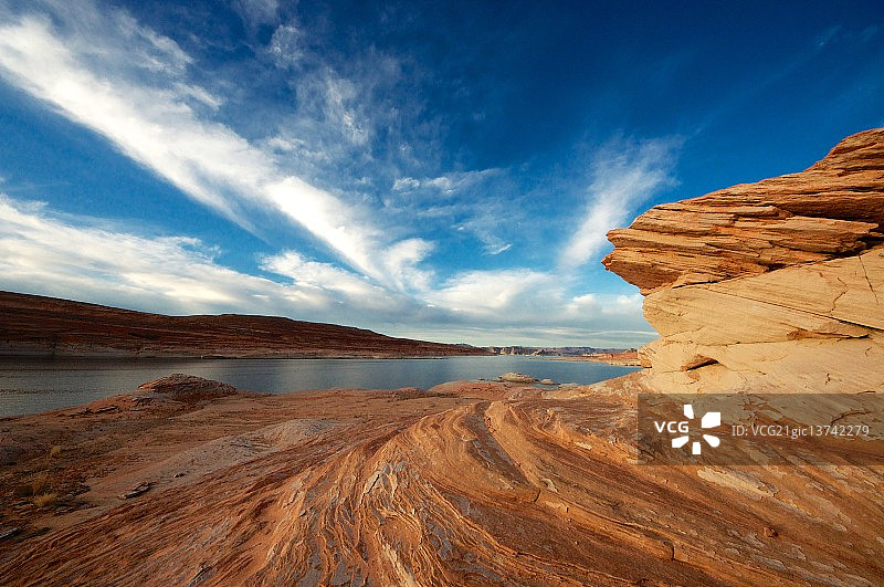 鲍威尔湖风光图片素材