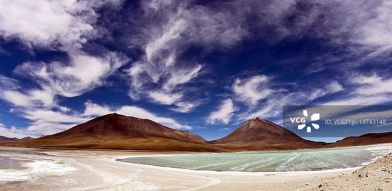 玻利维亚布兰卡泻湖图片素材