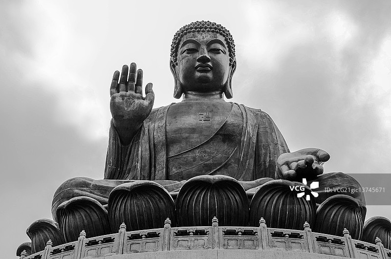 单色大佛图片素材