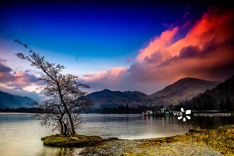 厄尔斯沃特湖黎明图片素材