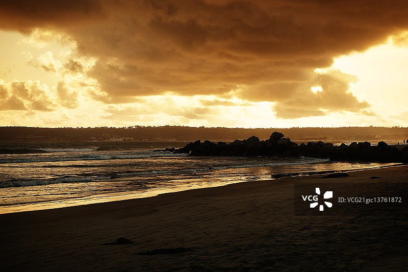 圣地亚哥日落图片素材