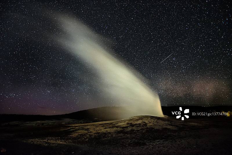 老忠实泉图片素材