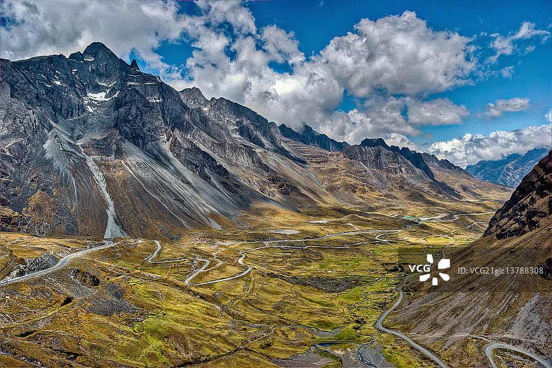 通往玻利维亚永加斯的公路图片素材