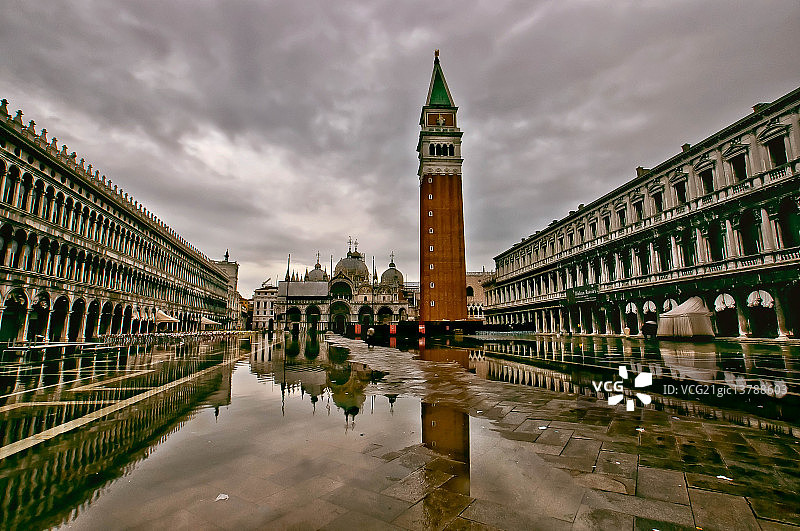 威尼斯洪水图片素材