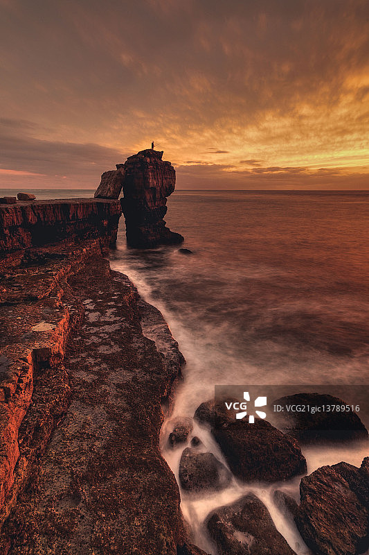 布道石日落图片素材