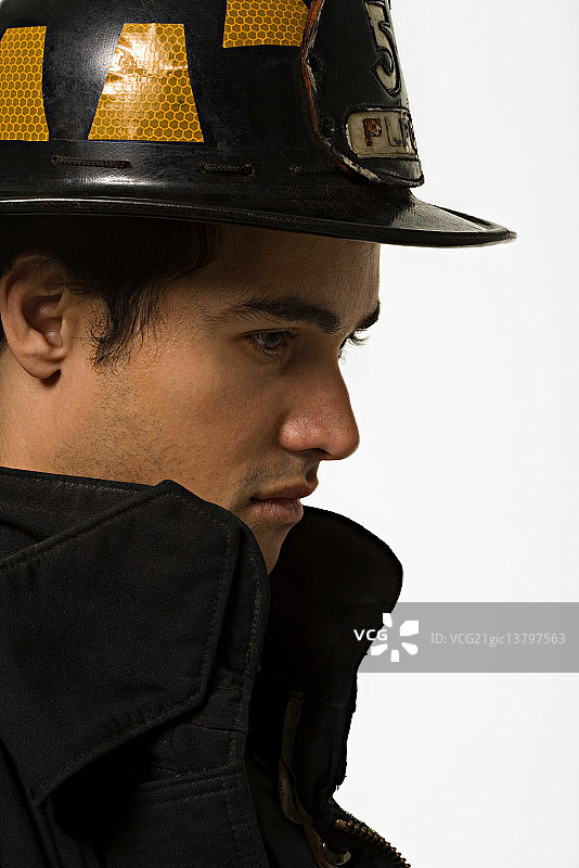 消防员的肖像图片素材