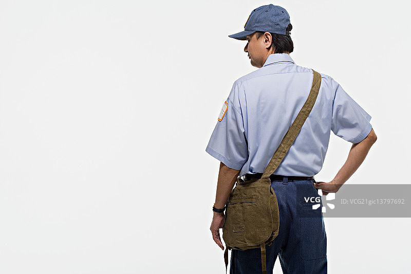 邮递员肖像图片素材