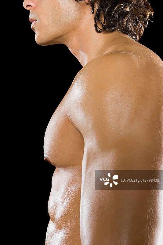 男士胸部图片素材