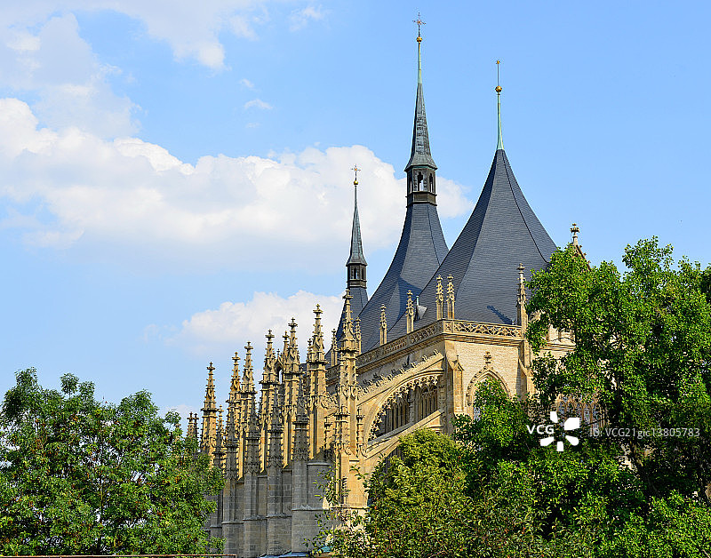 捷克库特纳霍拉圣芭芭拉大教堂图片素材