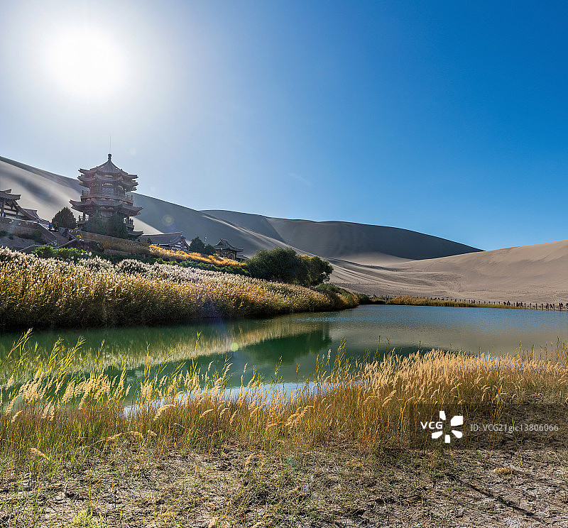 月牙泉图片素材