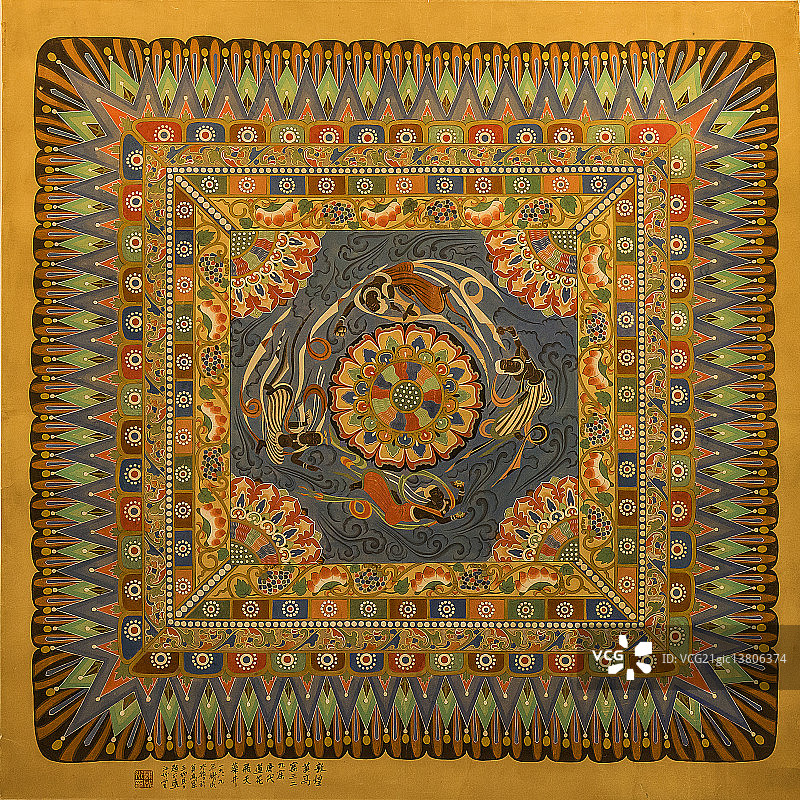 佛教壁画图片素材