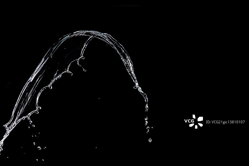 泼洒的水图片素材