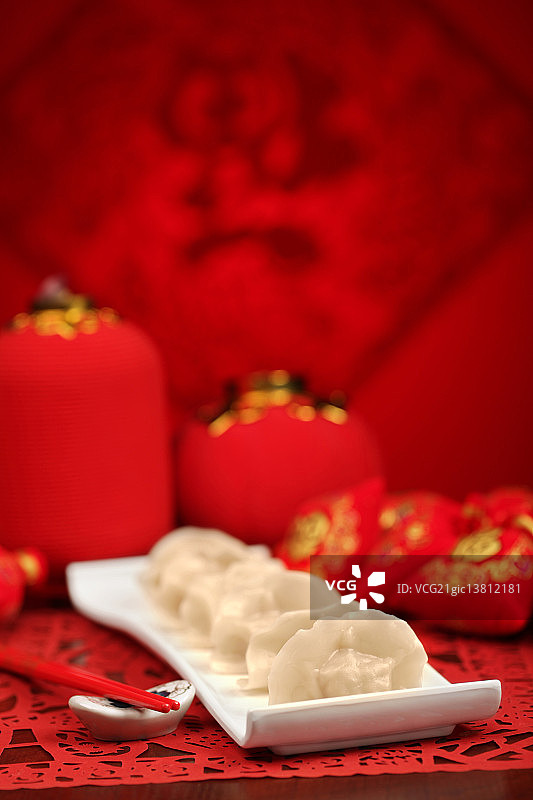 饺子与红灯笼图片素材