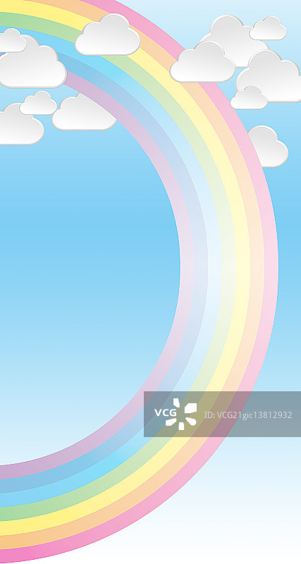 卡通彩虹图片素材