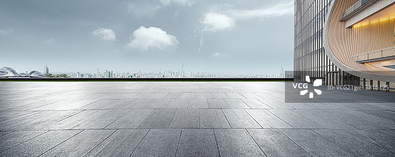 上海城市风光道路平台图片素材