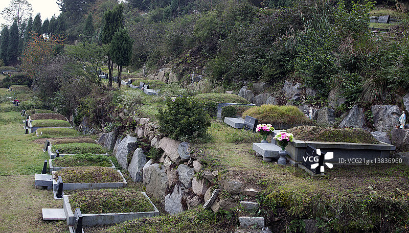 南杨州市京畿道公共墓地图片素材