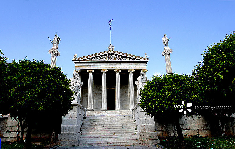 希腊雅典学院图片素材