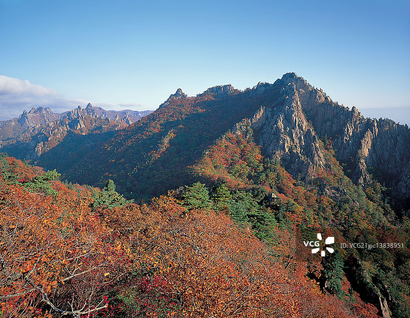 雪岳山神仙峰，麟蹄，江原道图片素材