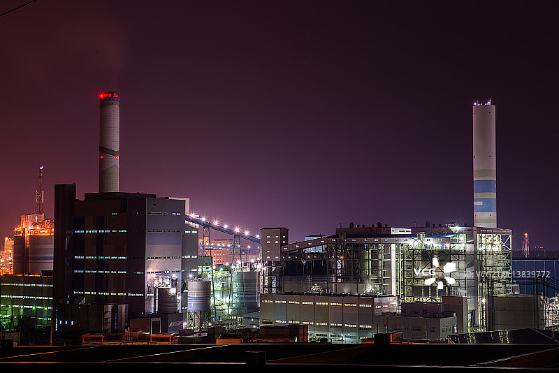 韩国全罗南道丽水市化工产业图片素材