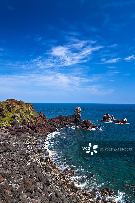 涉地岬，济州岛图片素材
