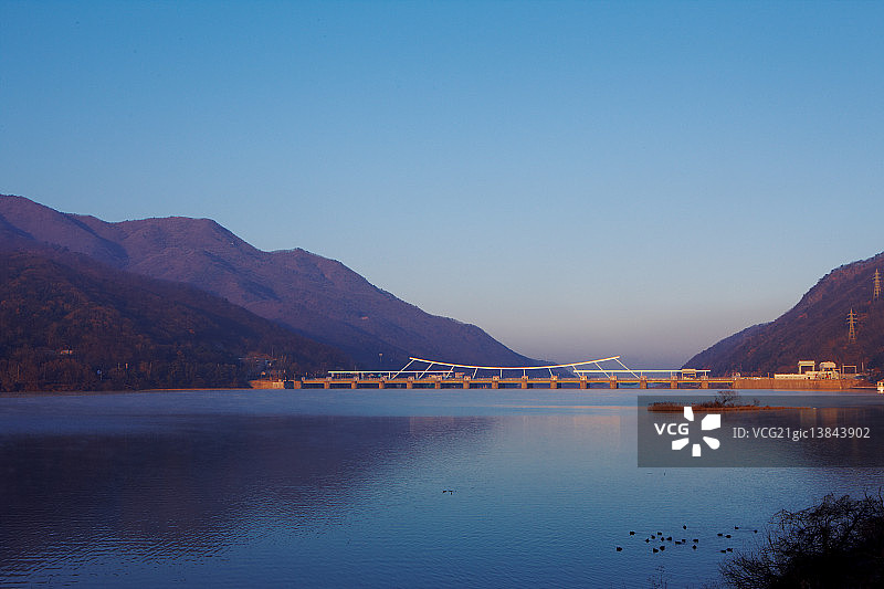 韩国京畿道河南市八堂坝图片素材