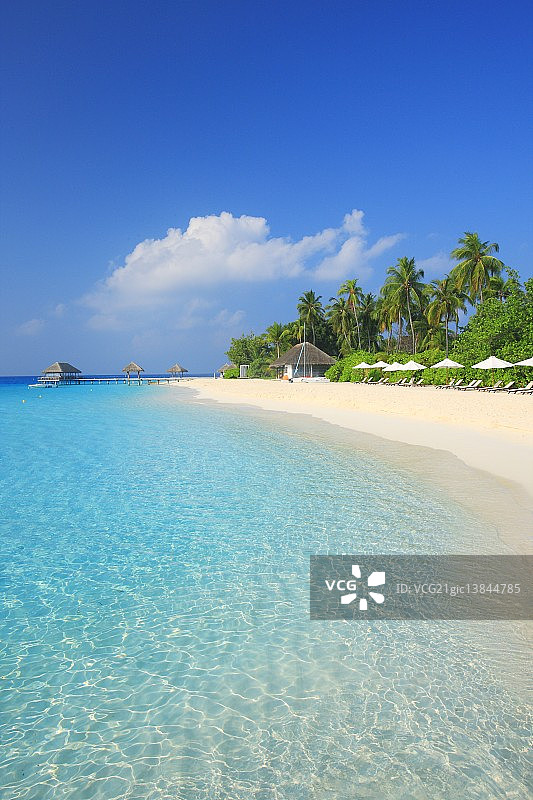 马尔代夫度假村图片素材