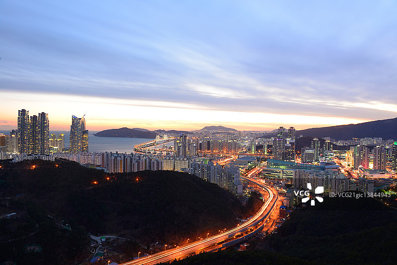 韩国釜山海云台图片素材