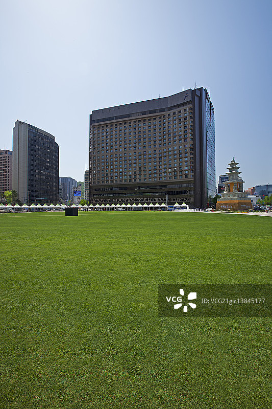 首尔中区市政厅广场图片素材
