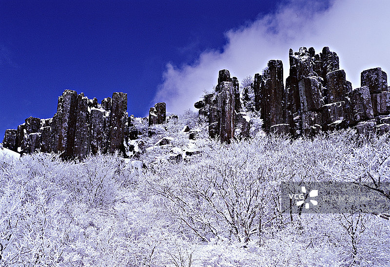 光州无等山冬季景色图片素材