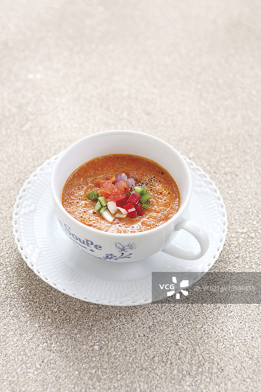 冰镇番茄汤图片素材