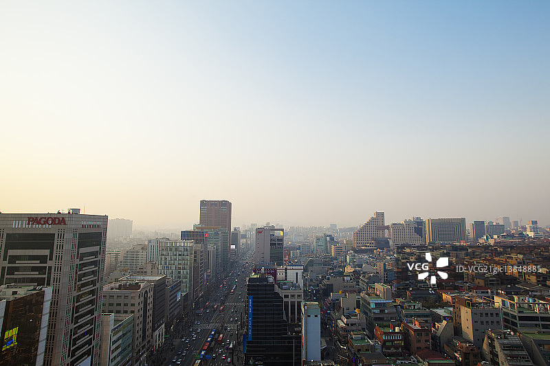 首尔江南区江南大路图片素材